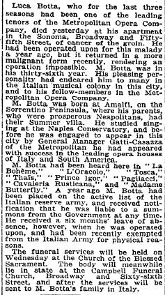Picture of Luca Botta' Obituary