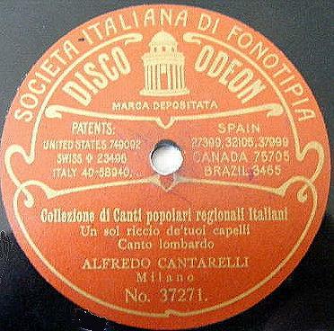 Picture of Alfredo Cantarelli's label