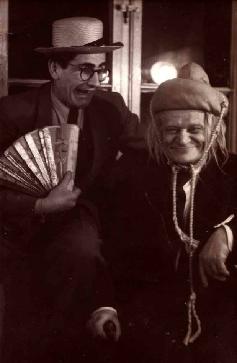 Picture of Bogdan Paprocki with Boleslaw Fotyo-Folańskim director of Bytom 24 Mmarch 1953