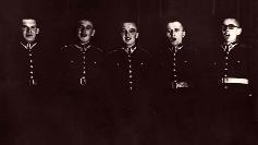 Picture of Bogdan Paprocki in a public performance of the school of reserve officers Zamosc April 1939