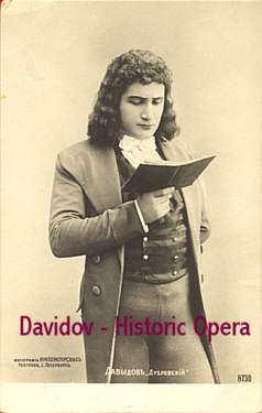 Picture of Alexander Mihailovitch Davidov as Lenski