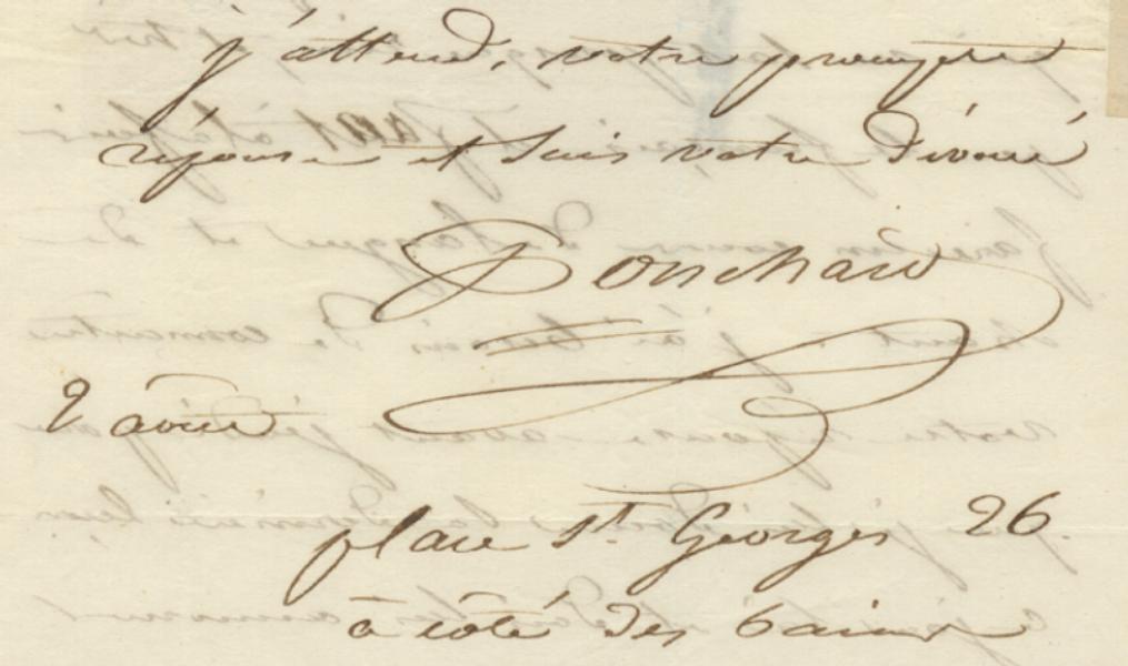 Picture of signature of  Louis-Antoine-Eléonor Ponchard