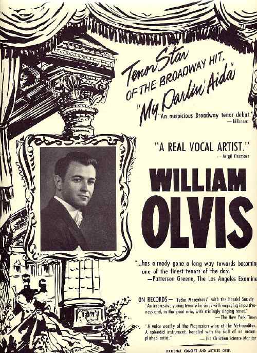 Picture of a William Olvis' poster