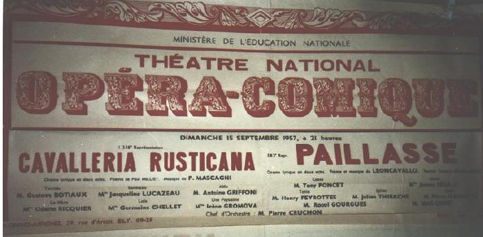 Cavalleria Rusticana in 1957