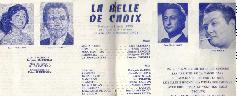 Picture of Fran&ccedil;ois Garcia's LA BELLE DE CADIX playbill Toulon 6 et 7 D�cembre 1975 