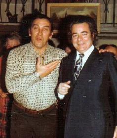 Picture of Jos&eacute; Tudare and Alain Vanzo in Marseille during  Decembre 1976 after Cavalleria Rusticana and Pagliacci