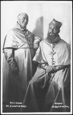 Picture of Willi Birrenkoven as Bischof von Bukoja and Gimpler as Anton Brus von M&uuml;glitz