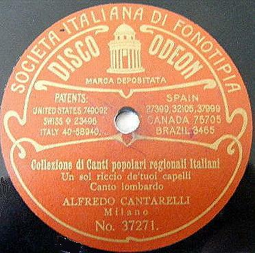 Picture of Alfredo Cantarelli's label