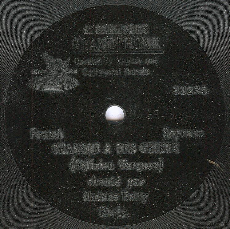 Picture of Madame Betty's label