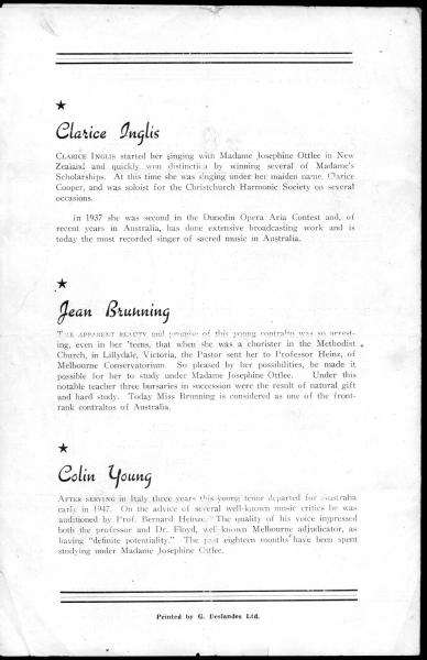 Colin Young's Concert Program Part 4