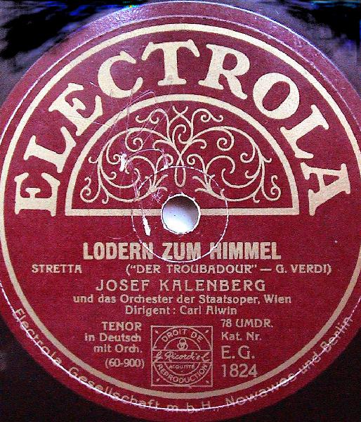 Picture of Josef Kalenberg's record label