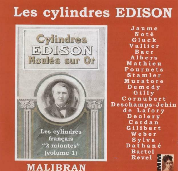 Picture of Volume 1 Cylindres Edison