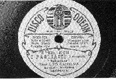 Picture of a Canalda Pagliacci record